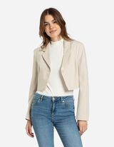 Blejzer - skr&aacute;ten&yacute; - bezova