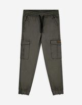 Jogpants - Kordel - dunkelgrün