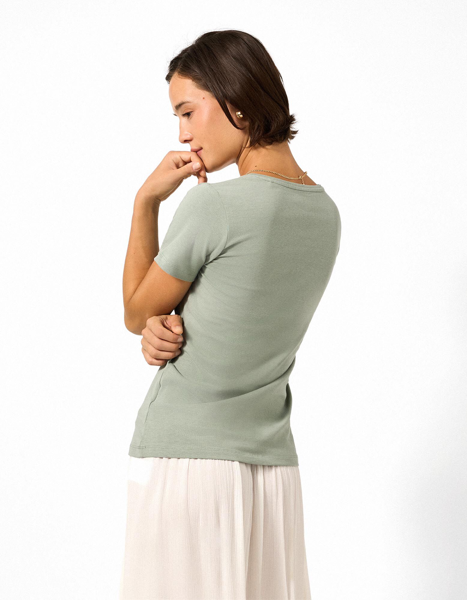 T-Shirt - Stretchanteil - Khaki