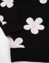 Kardiganas - Ištisinis raštas - juodas