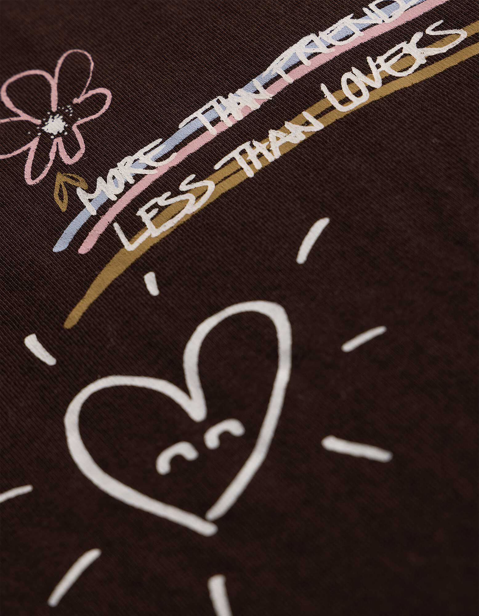 T-Shirt - Print - Braun
