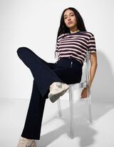 spodnie - Rozkloszowany krój - ciemny niebieski