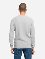 Pulóver - Gofri szerkezet - szürke