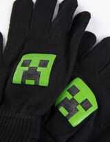 Set cappello, sciarpa e guanti - Minecraft - nero