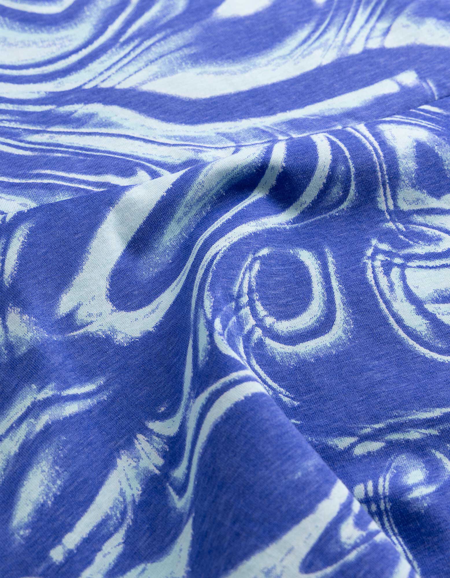 &Scaron;aty - Potisk po cel&eacute; plo&scaron;e - Světle modr&aacute;