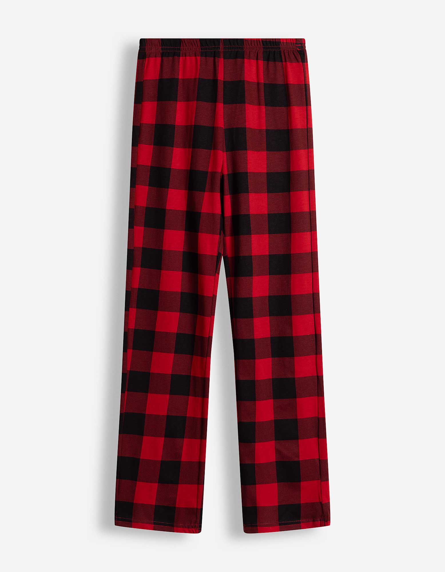 Pyjama Set aus Shirt und Hose - gemustert - Bunt