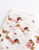Socken - Allover-Muster - Off-White