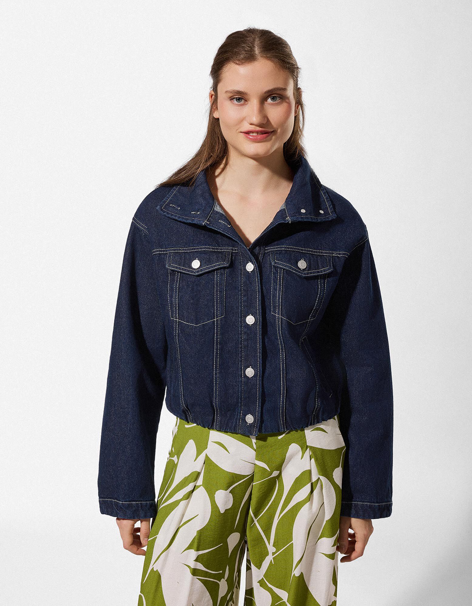 Blouson - Katoen - Donkerblauw