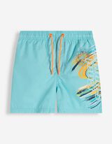 Plavky - Potisk - Tyrkysov&aacute;