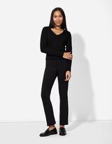 Majica dolg rokav - Vsebnost modala - crna