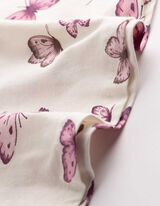 Robe - Motif all-over - Blanc cass&eacute;