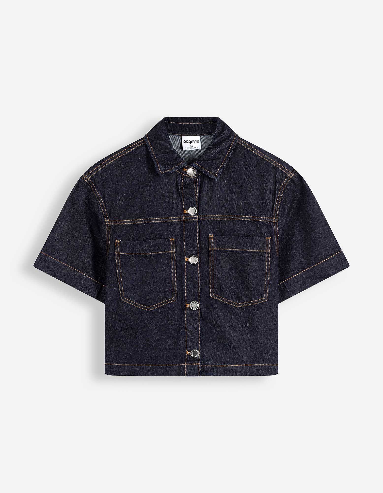 Chemise en jean - denim bleu fonc&eacute; - bleu fonc&eacute;