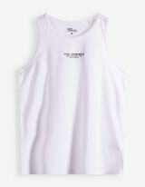 Tanktop - &Auml;rmellos - Wei&szlig;