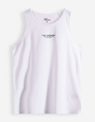 Tanktop - &Auml;rmellos - Wei&szlig;