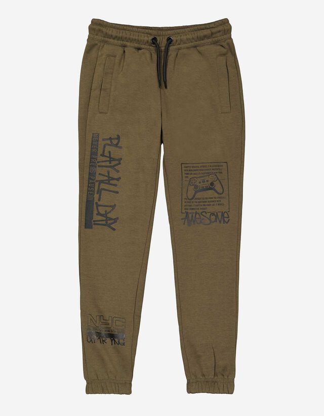 Pantaloni jogging - Relaxed Fit - Verde inchis