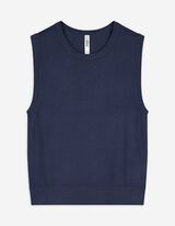 Stricktop - Viskose-Mix - dunkelblau