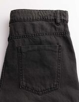 Cargoshorts - black denim - schwarz