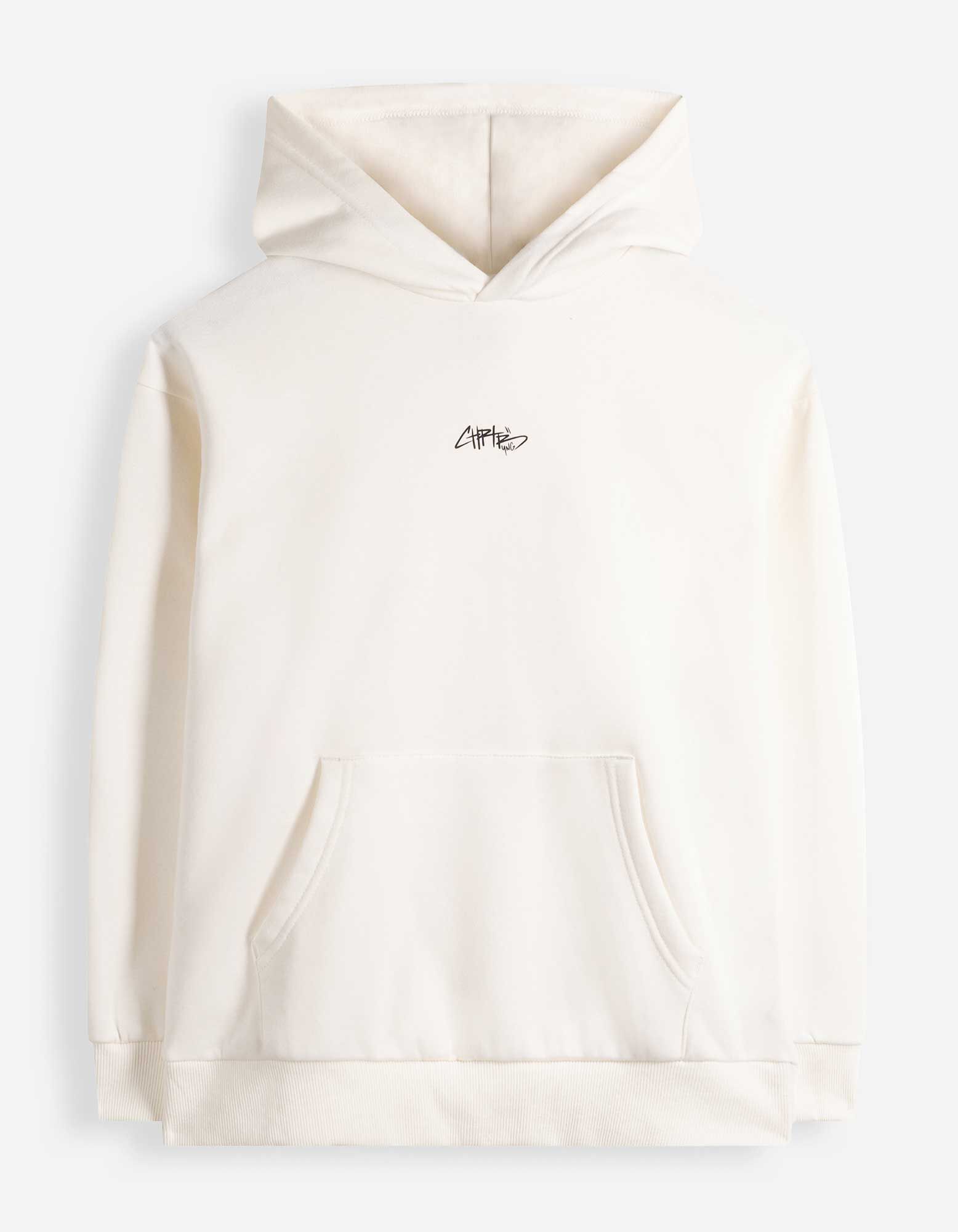 Mikina s kapucňou - Oversized Fit - Smotanov&aacute;