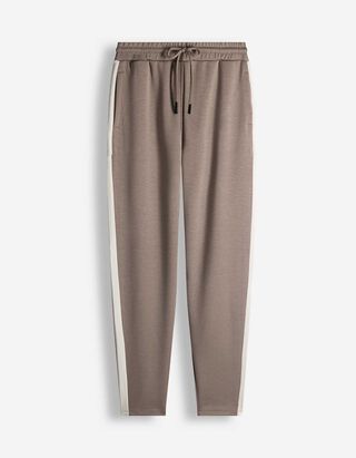 Jogger pants - Contrasterende inzetten - beige