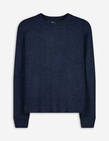 Pullover - Rundhals-Ausschnitt - dunkelblau