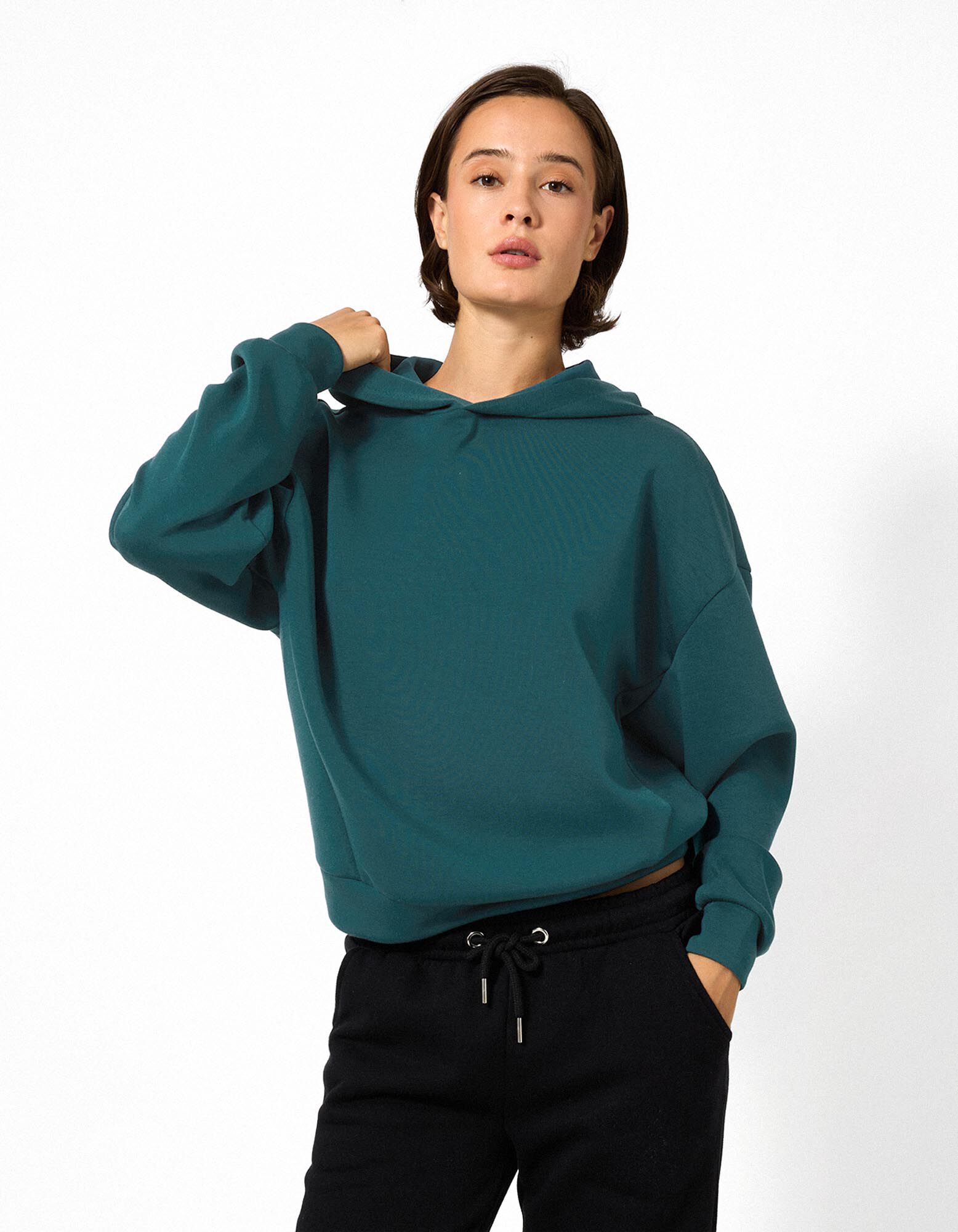 Hoodie - Duiken - Petrolblauw
