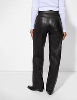 Broek - Imitatieleer - zwart