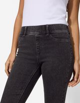 Jeans - einfarbig - grau