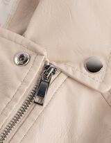 Motorosdzseki - Bőrhatású - bezs