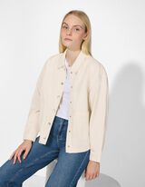 Hemdjacke - einfarbig - wei&szlig;