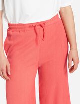 Palazzo pantalone - Bočni prorez - svetlo-crvena