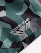 Windbreaker - Mehrfarbiges Design - dunkelgr&uuml;n