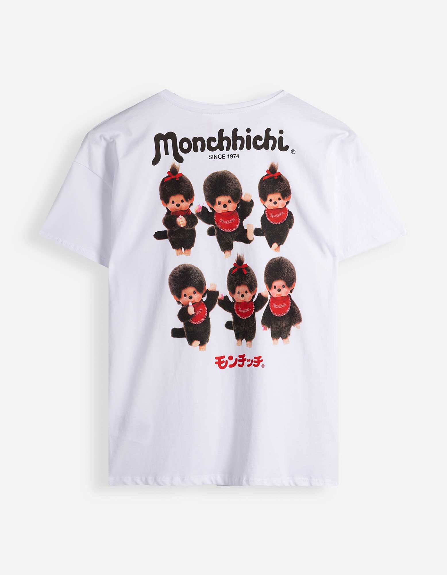 T-shirt - Afdrukken achteraan - wit