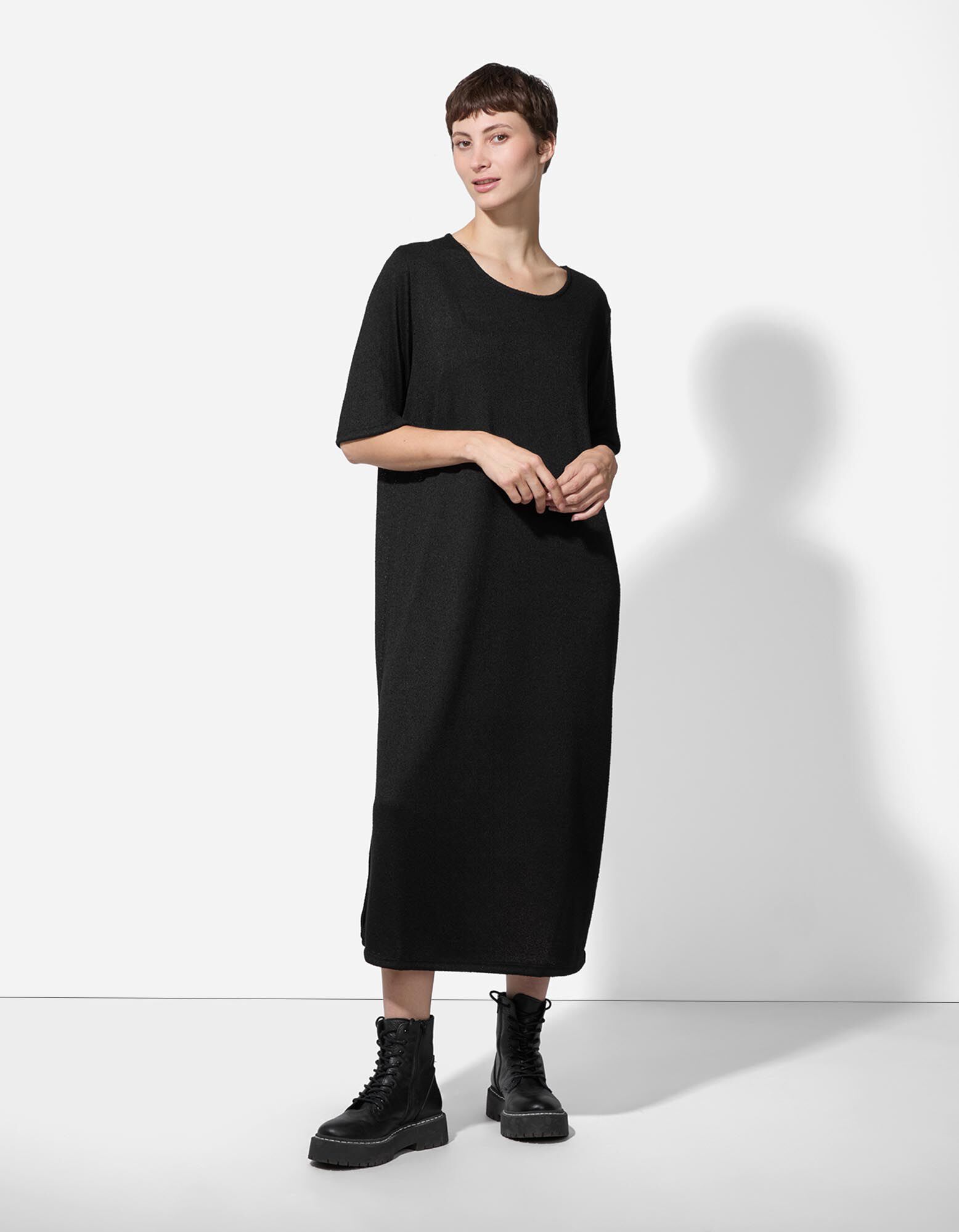 Kleid - Wadenlang - Schwarz