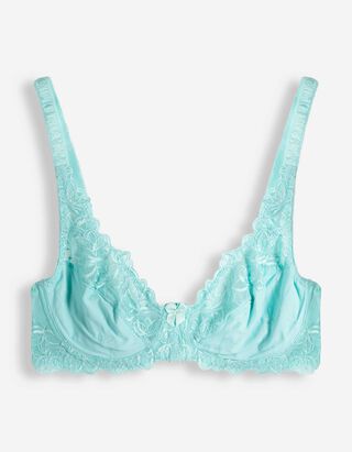 T-Shirt-BH - Stickereien - t&uuml;rkis