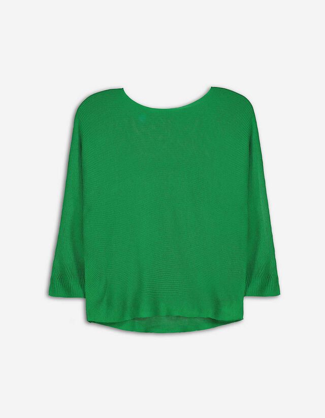 Maglione - Maniche spioventi - verde