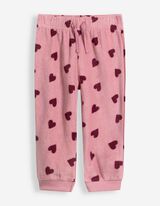 Set aus Kapuzenpullover und Hose - Fleece - Rosa