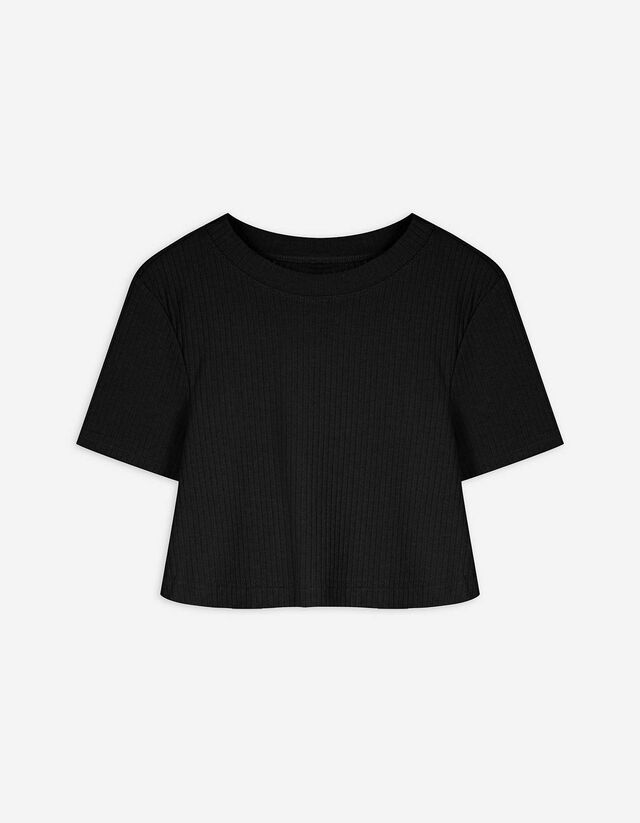 Umstandsshirt - Kurze Ärmel - schwarz
