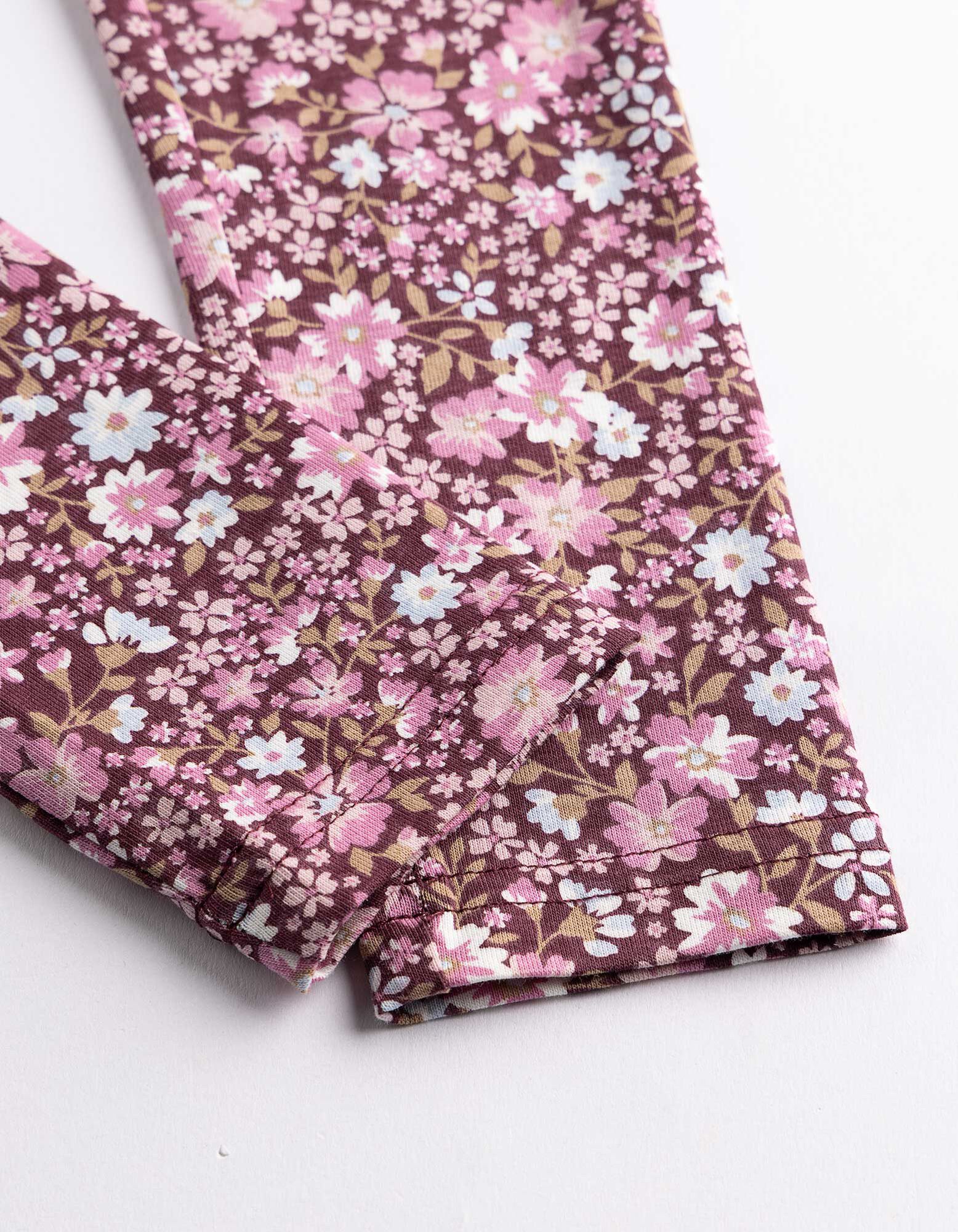 Leggings - Imprim&eacute; all-over - rouge fonc&eacute;