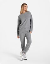 sweter - mieszanka wiskozowa - szary