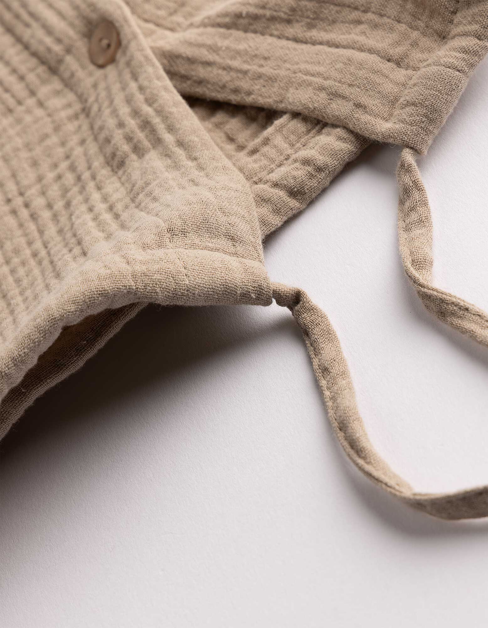 Chemise - Mousseline - Brun