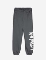 Joggingbroek - Tekstprint - donkergrijs