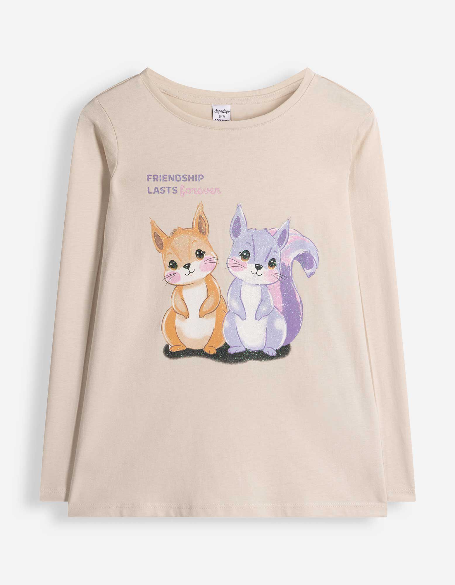 Longsleeve - Print - Beige