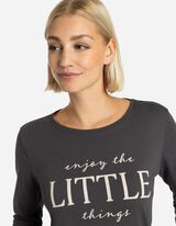 Mar&scaron;kinėliai ilgomis rankovėmis - Su paveikslėliais - tamsiai pilkas