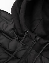 Sweatjacke - Wattierung - schwarz