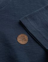 Tričko - Gomb&iacute;kov&aacute; li&scaron;ta - tmavomodra