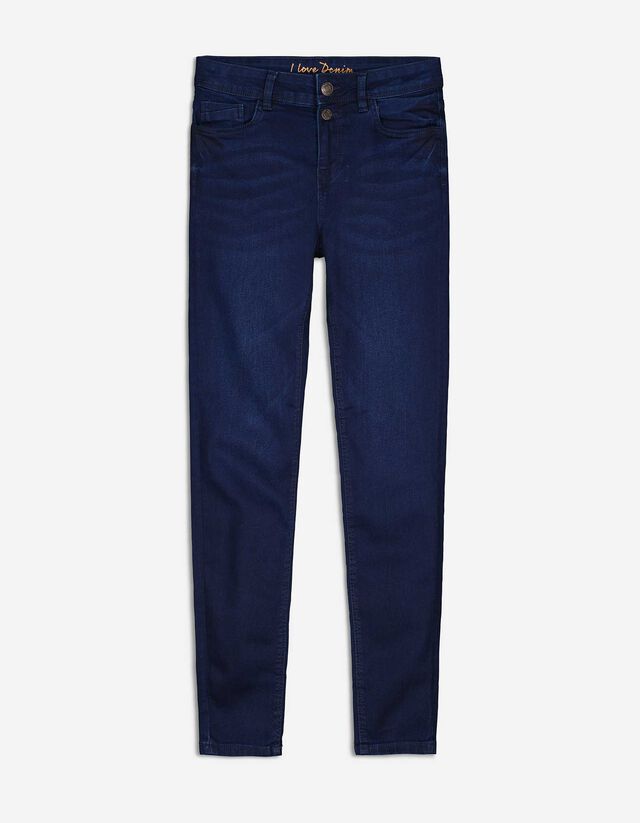 Jeans - Talie înaltă - Albastru inchis