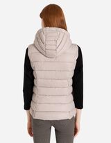 Tepitud vest - pngutusn&ouml;&ouml;riga kapuuts - beezh