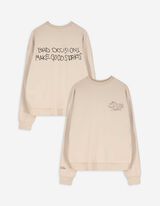 Sweatshirt - Print - beige