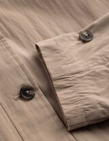 Mantel - Baumwoll-Mix - hellbraun