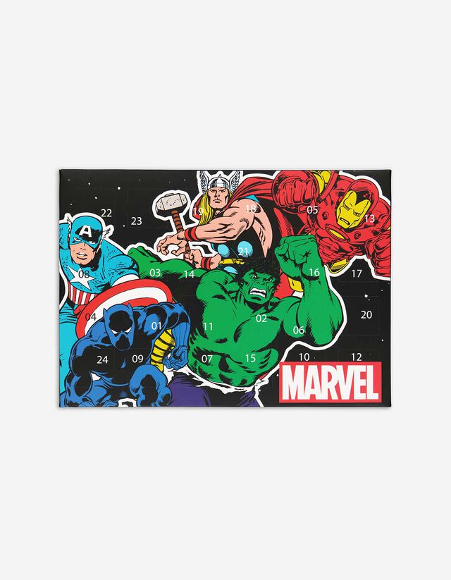 Adventskalender mit Socken - Marvel - blau
